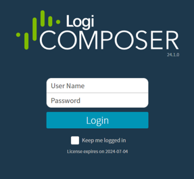 Composer Log in prompt