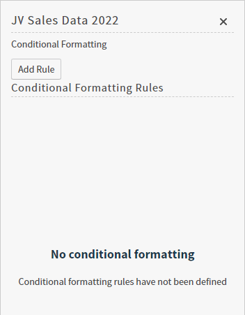 Use to create conditional formatting rules