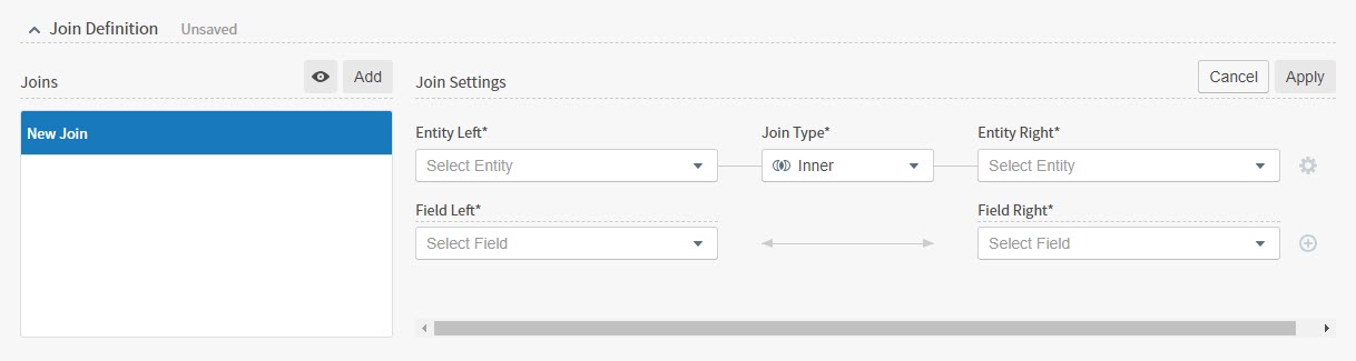 use this work area to create, edit, and visualize your data joins